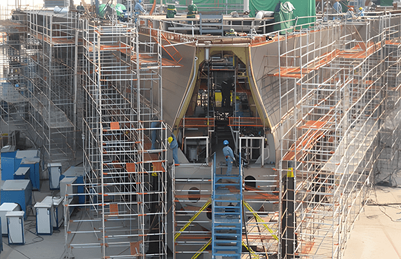 Projetos de construção naval e offshore