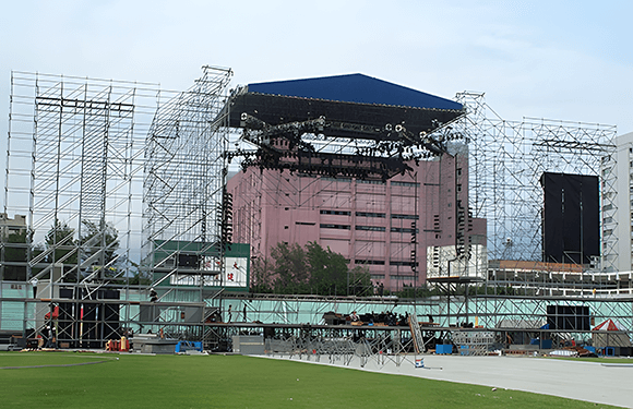 Construção de eventos e palcos